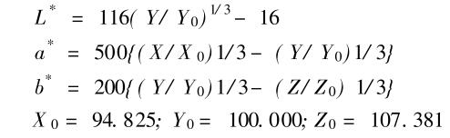 CIELAB计算公式